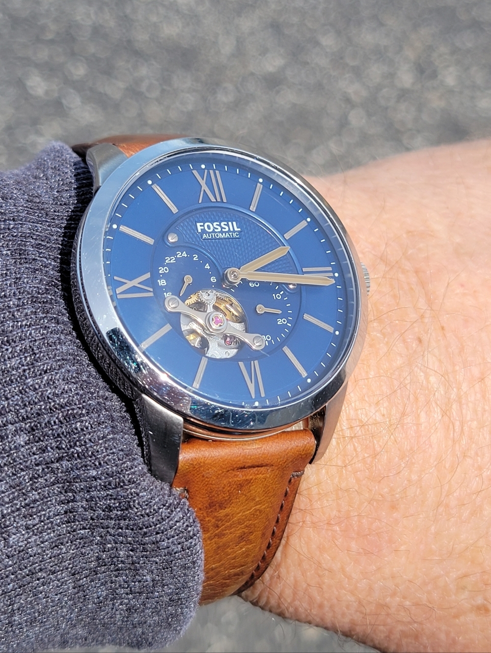 Fossil Townsman Automatic ME3110 open heart w/ inspection back